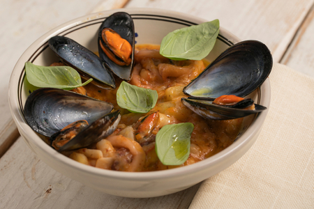 Pâtes et pommes de terre de la mer