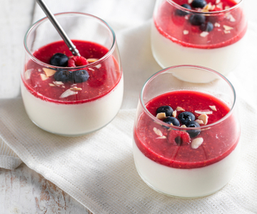Panna cotta végane
