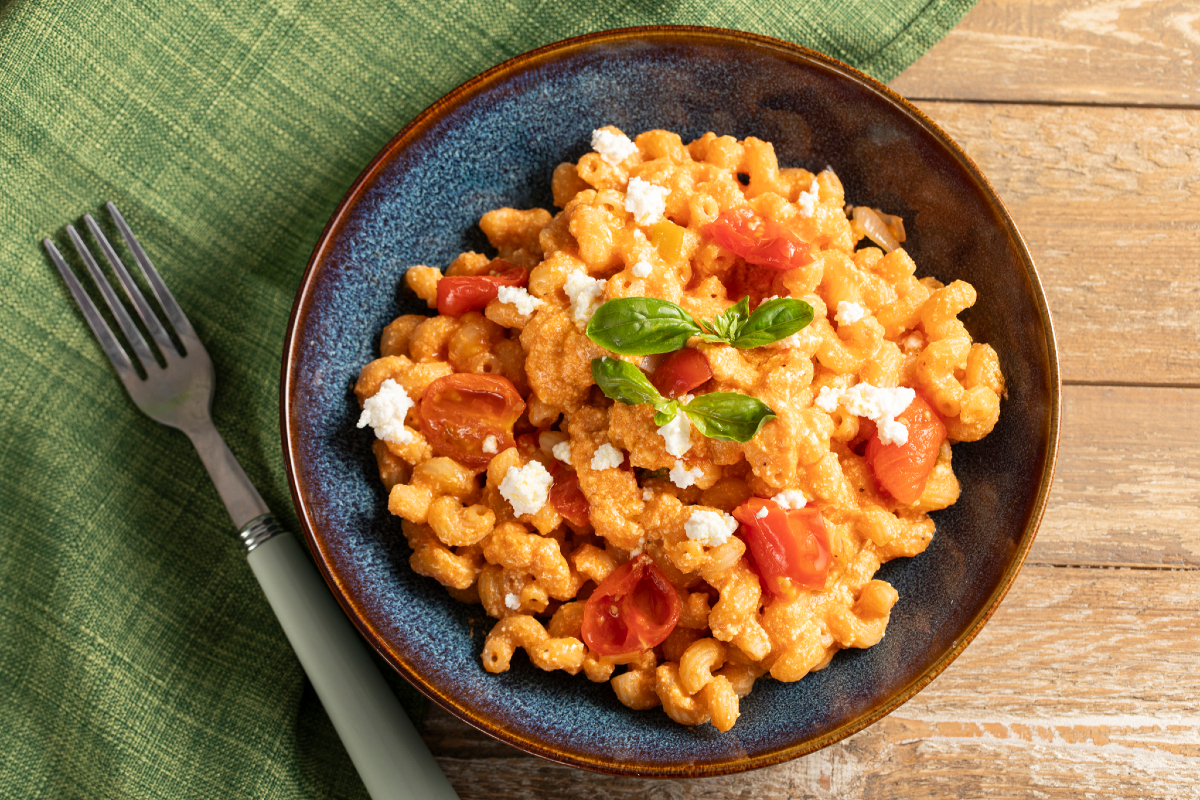 Pâtes à la ricotta et tomates cerises