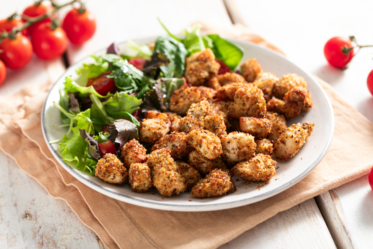 Bouchées de poulet à la friteuse à air