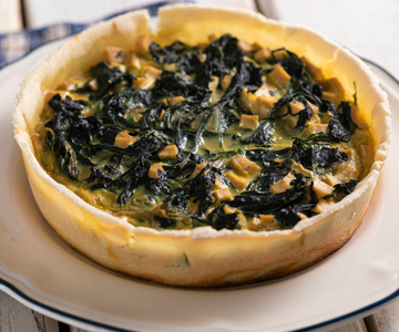 Tarte salée sans gluten épinards et tofu