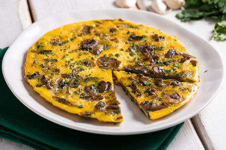 Omelette aux champignons