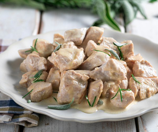 Dinde à la poêle moelleuse