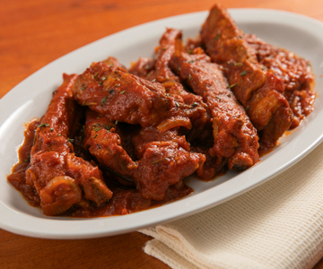 Sauce avec des côtelettes