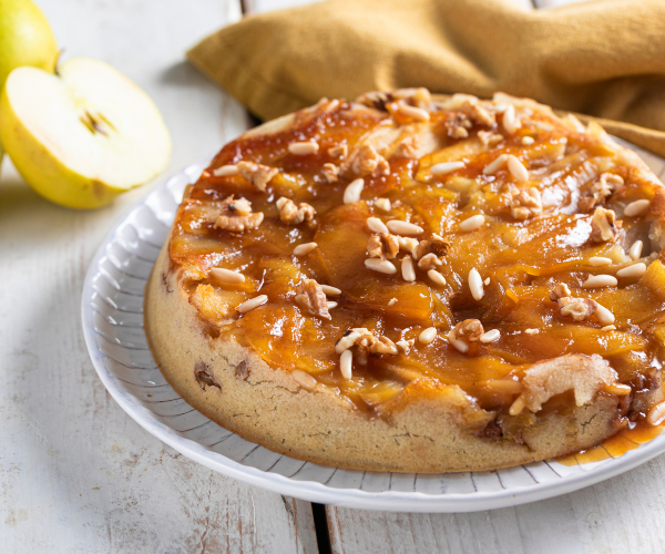 Gâteau renversé aux pommes vegan
