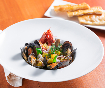 Bouillabaisse avec focaccia génoise