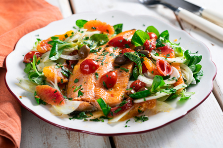 Truite saumonée à la poêle