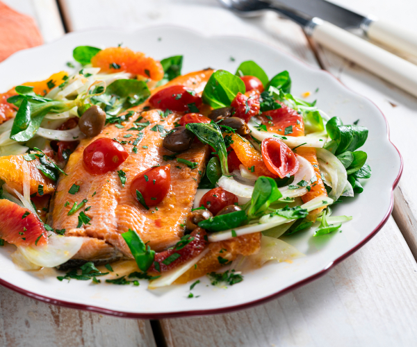 Truite saumonée à la poêle