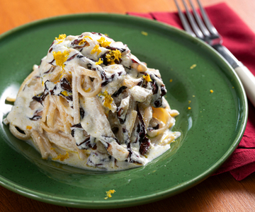 Linguine ricotta et radicchio