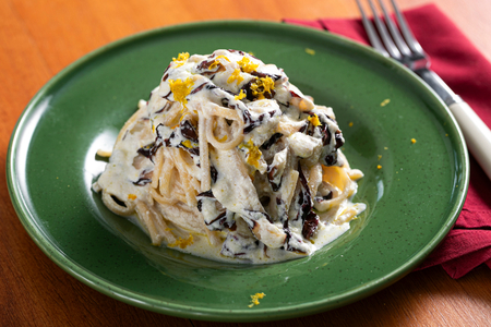 Linguine ricotta et radicchio