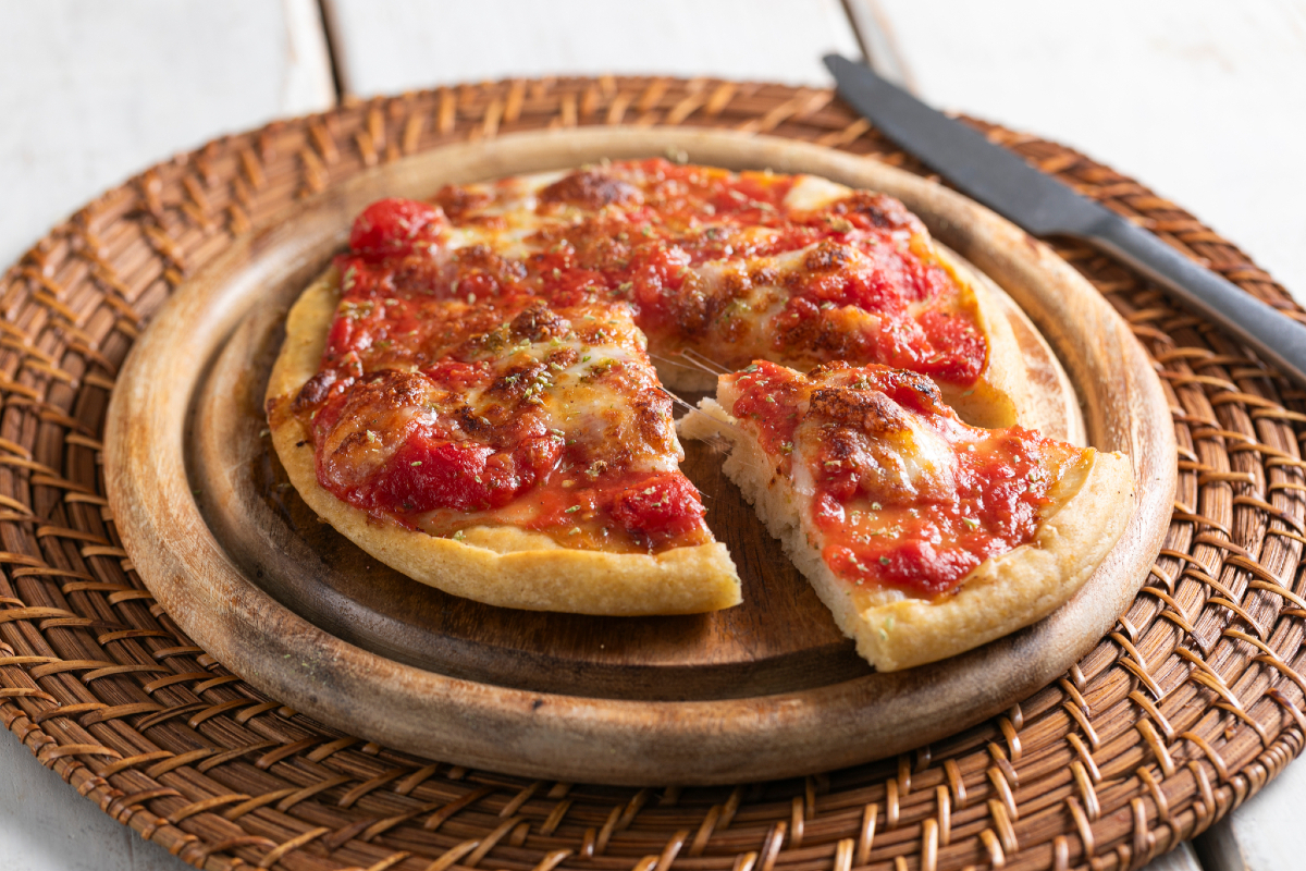 Pizza liquide à la friteuse à air