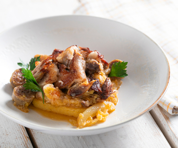 Cassoeula revisitée avec polenta