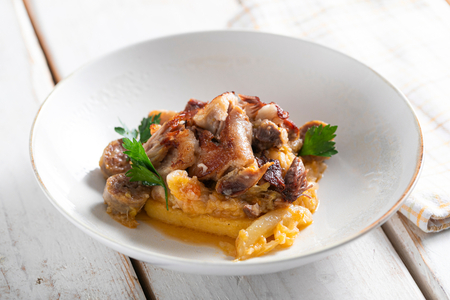 Cassoeula revisitée avec polenta