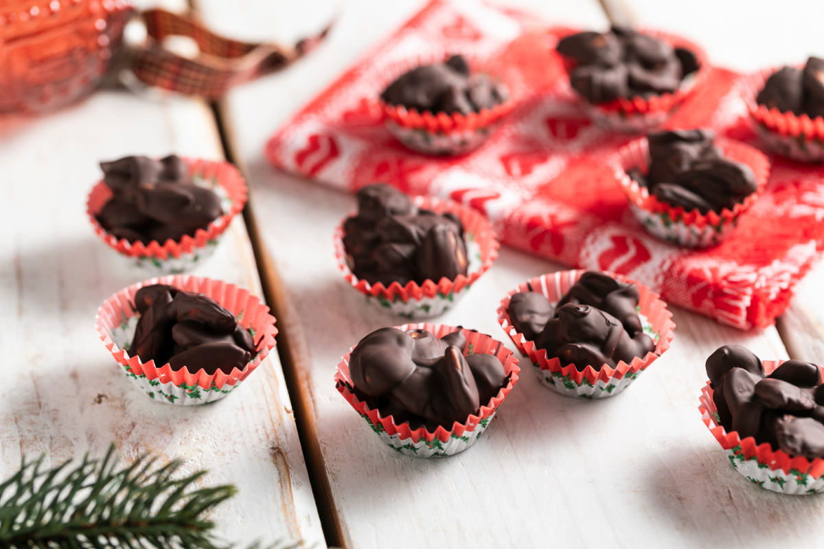 Amandes enrobées de chocolat