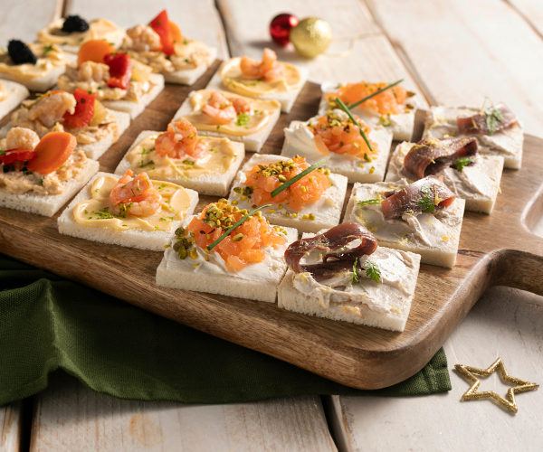 Canapés de Noël