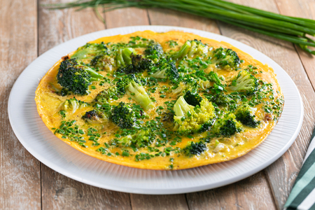 Omelette aux brocolis