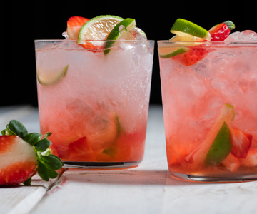 Caipiroska à la fraise