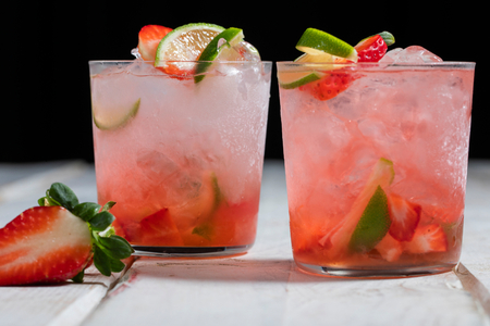 Caipiroska à la fraise