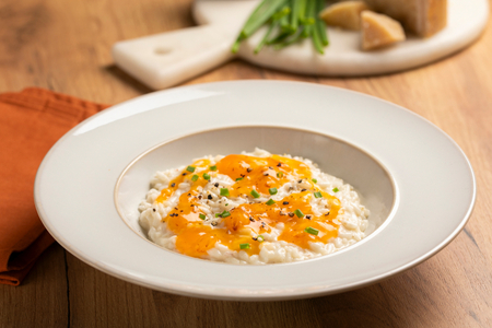 Risotto aux kakis et taleggio