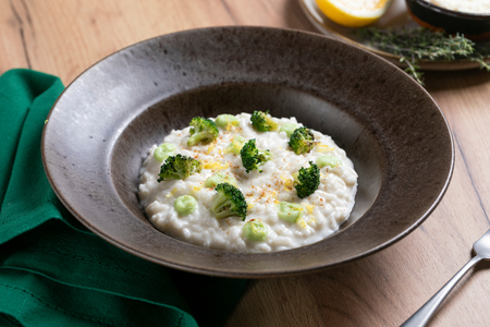 Risotto aux brocolis et pecorino