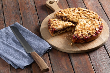 Gâteau crumble à la confiture