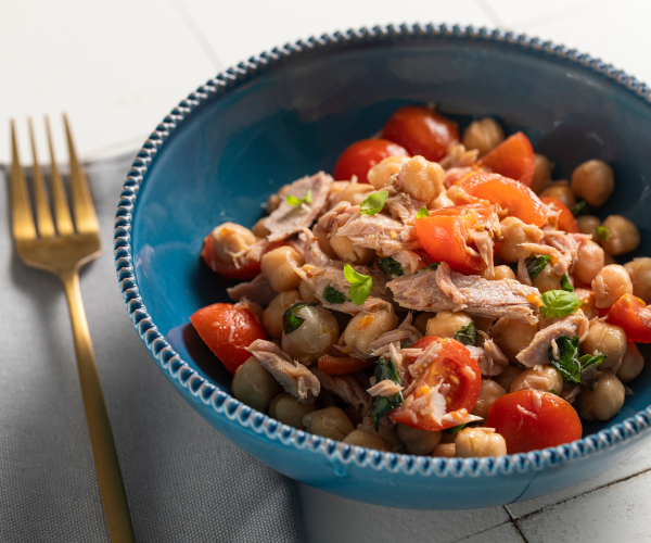 Salade de pois chiches et thon