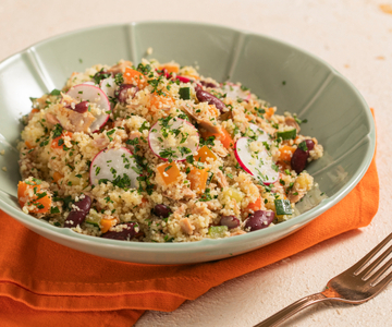 Couscous aux légumes et thon