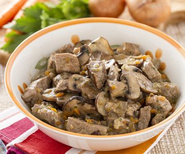 Ragoût de veau aux champignons