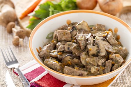 Ragoût de veau aux champignons