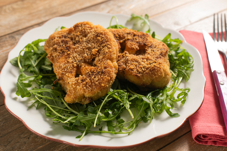 Côtelettes de chou-fleur au four