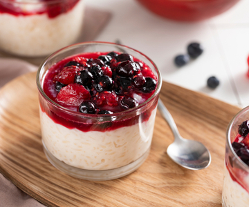Riz au lait aux fruits rouges