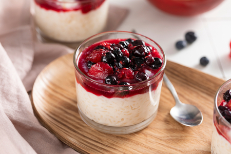 Riz au lait aux fruits rouges