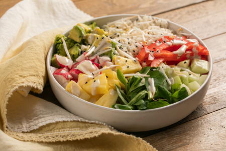 Poké bowl végétalienne