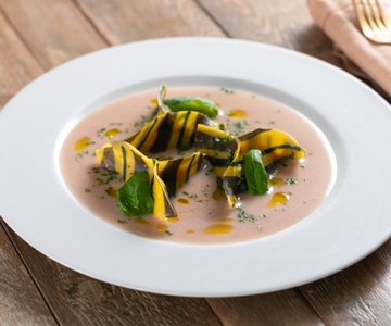 Raviolis de poisson aux trois pâtes