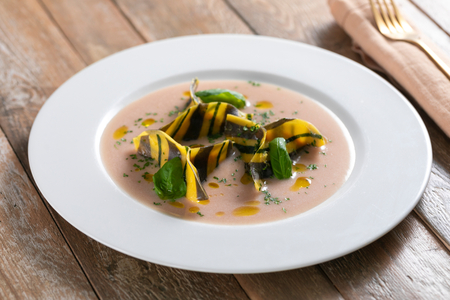 Raviolis de poisson aux trois pâtes