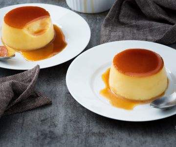 Crème caramel à la vanille