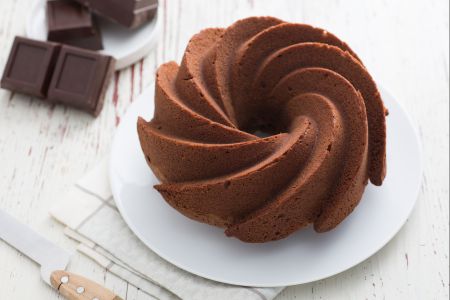 Gâteau couronne au chocolat