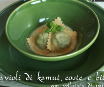 Raviolis de Kamut® blettes et bitto