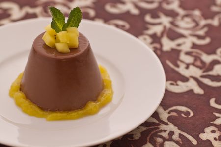 Panna cotta au chocolat