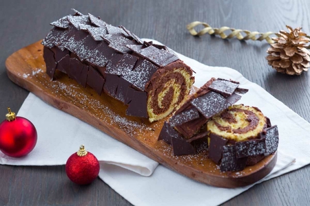 Bûche de Noël (Tronchetto di Natale)