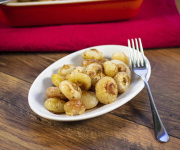 Petits oignons rôtis
