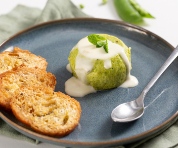 Flan de petits pois