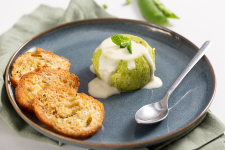 Flan de petits pois