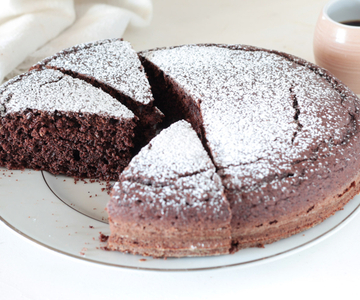 Tarte à l'eau au cacao