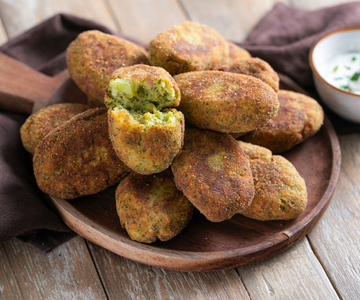 Boulettes de brocolis frites