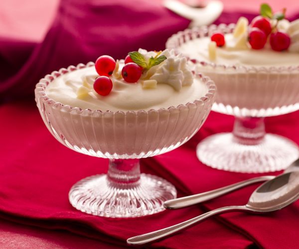 Mousse au chocolat blanc