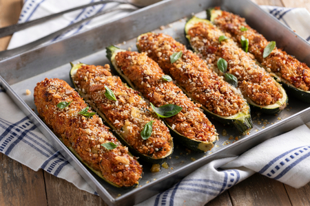 Courgettes farcies végétariennes