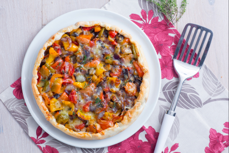Tarte salée ratatouille