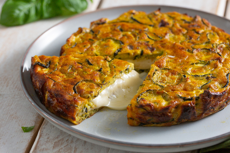 Frittata de courgettes à la provola