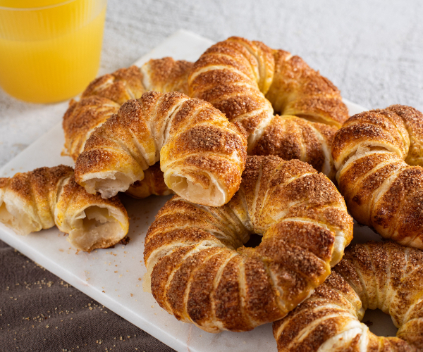 Anneaux de pommes en pâte feuilletée